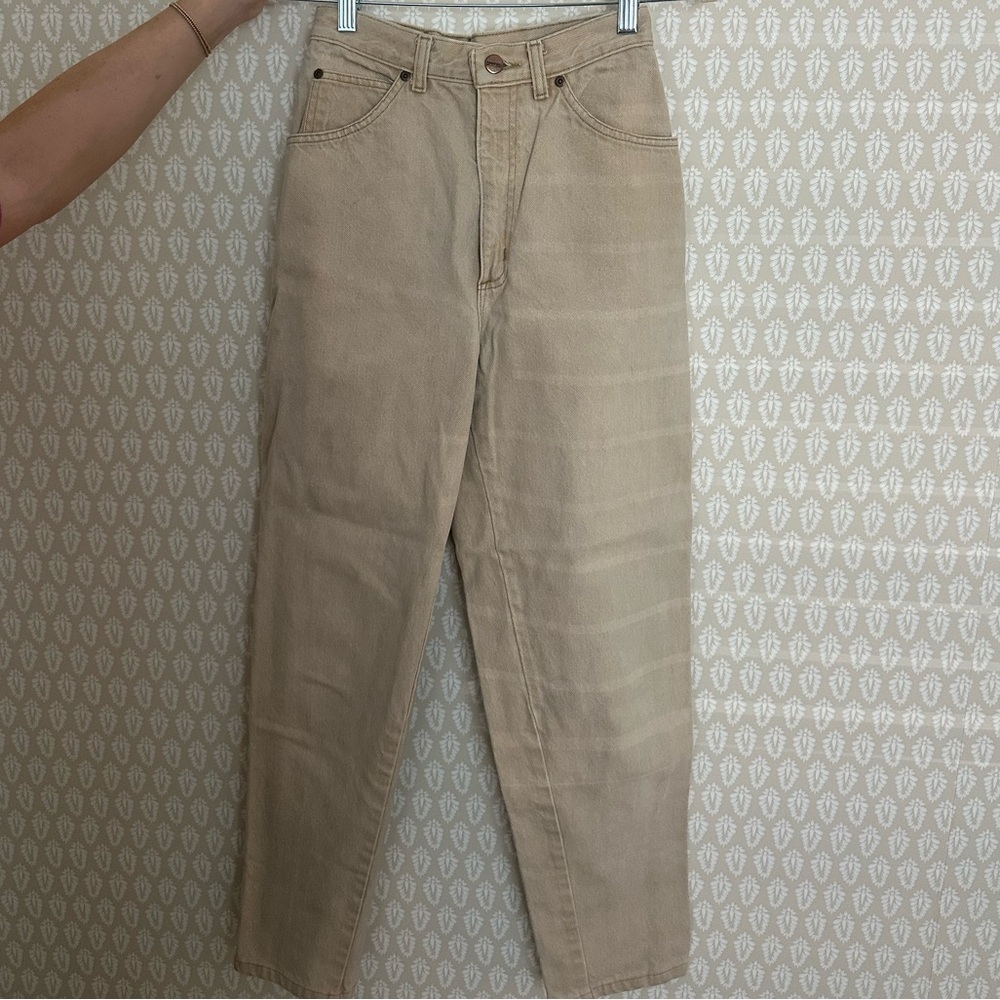Lands' End Women's High Rise Tan Jeans